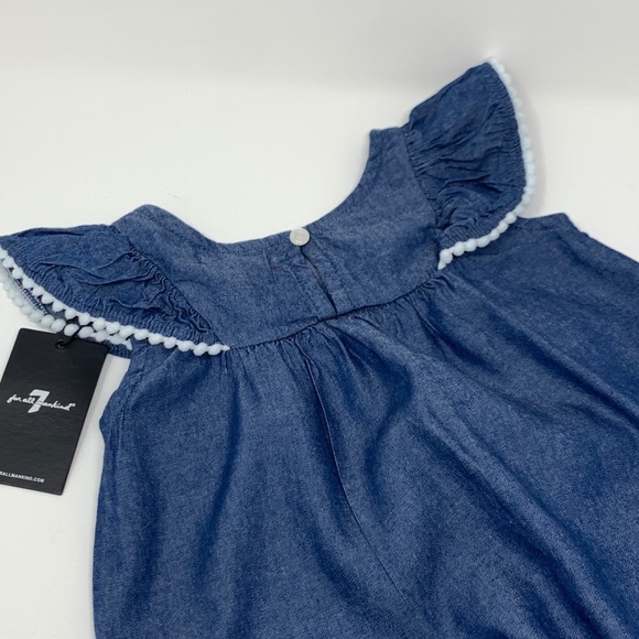 7 For All Mankind Eyelet Flutter Sleeve Dress Set - Picture 6 of 11